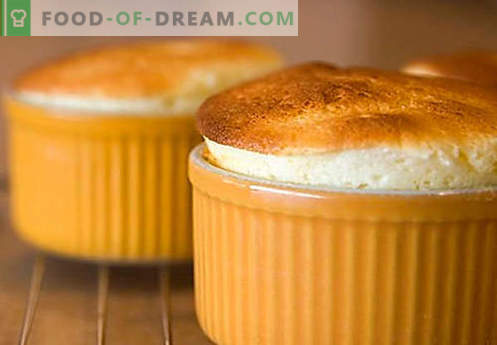 Creamsoufflé - de bästa recepten. Hur man snabbt och välsmakande cook cream souffle.