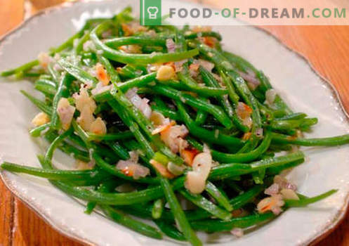 Green Beansalad - de fem bästa recepten. Hur till rätt och välsmakande kokad sallad från gröna bönor.