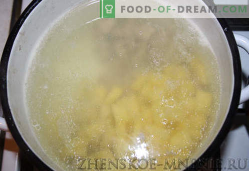 Soppa med dumplings - ett recept med foton och steg-för-steg-beskrivning