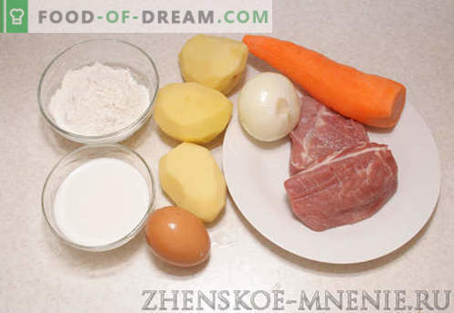 Soppa med dumplings - ett recept med foton och steg-för-steg-beskrivning