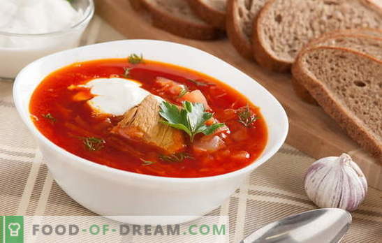 Borsch: Ett klassiskt recept med kött är en mans dröm! Vi delar gamla recept av klassisk borscht med kött