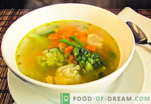 Vegetarisk soppa - beprövade recept. Hur man lagar vegetarisk soppa och välsmakande.