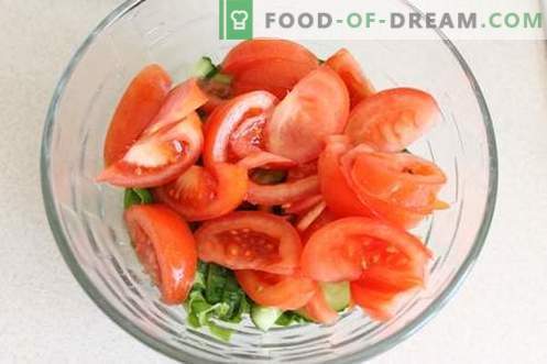 Gurka och tomatsallad - vitaminer året runt