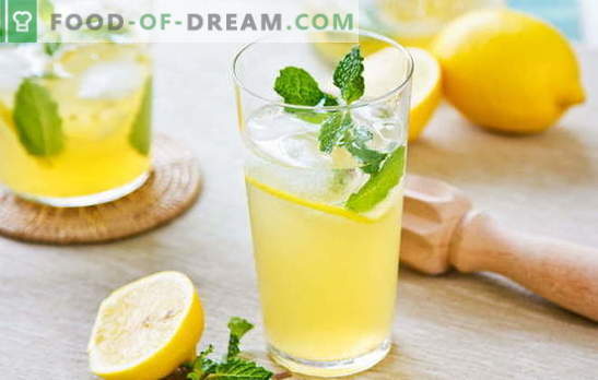Citrondryck - energi och vitaminer i ett glas. Citrondrycksrecept: Sval citronad eller varm brygga