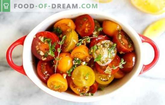 Lätt saltade tomater i en förpackning: ett snabbt recept på ett gott mellanmål. Omedelbara recept av lätt saltade tomater i ett paket