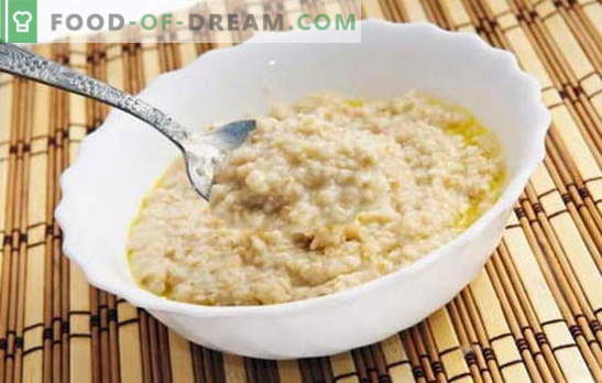 Come cucinare i fiocchi d'avena per renderlo saporito? Cuocere il porridge in acqua, con latte, uvetta, zucca, mele