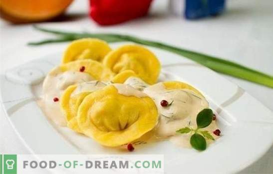 Läckra hemlagad dumplings - äter du det? Recept för utsökt hemlagad ravioli med kött, svamp, kål och ost