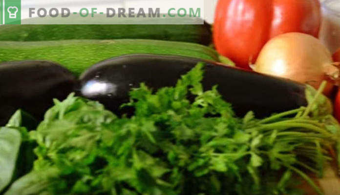 Vad man ska laga från aubergine snabbt och gott, recept med foton, i pannan, i ugnen, för vintern