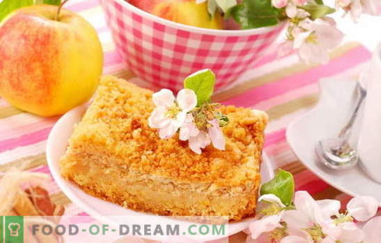 Curd Apple Pie - överraskande enkelt! Recept fantastiska ostmassa pajer med äpplen; ömt och saftigt