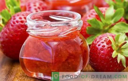 Förberedelser för vintern av jordgubbar - från sylt till komposit. De bästa och mest levande receptämnena för vintern av jordgubbar
