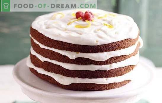Tårta med gräddfil: enkla och beprövade recept. Vilka typer av deg används för kaka med gräddfil