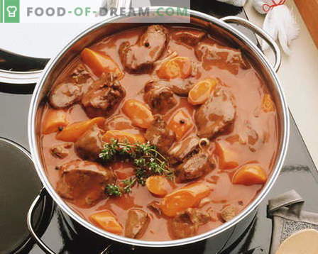 Stew kött - de bästa recepten. Hur till rätt och god matlagning.