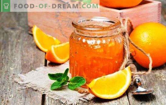 Doftande apelsin sylt: hur man gör en apelsin delikatess. Apelsiner sylt recept med citroner, ingefära, kanel