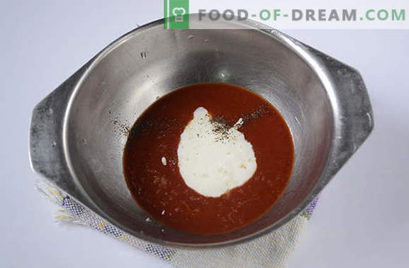 Köttbullar i tomatsyra säd i en långsam spis - inget stekt! Steg-för-steg fotorecept på köttbullar i en långsam spis av malet kött med ris