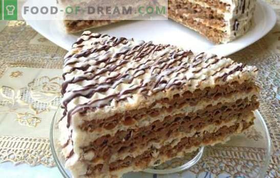 Waferkaka-tårtan är enkel och smakfull! Snabba wafertårskakor med olika krämer