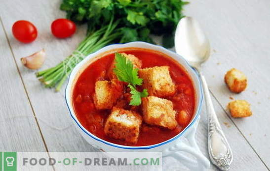 Soppa med tomatpasta - hej, Italien! 8 recept av läckra soppor med tomatpasta: med ris, nudlar, grönsaker, köttbullar