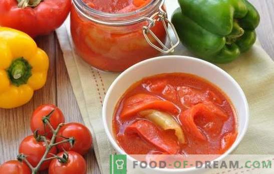 Hur man gör tomat lecho för vintern: Ungerska, Bulgariska, Ryska. Välj ditt recept på tomat leko för vintern