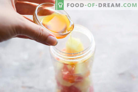 Läckra melon smoothie med äpple och grapefrukt