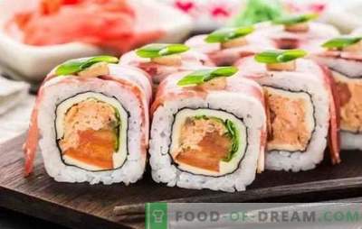 Sushi hemma: steg-för-steg recept och tricks. Hur man lagar ris, fyll och vrid sushi hemma