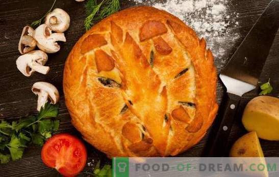 Potatis Pie: Steg-för-steg recept för hjärtlig och lätt bakning. Matlagning hemlagad potatis pajer med steg-för-steg recept