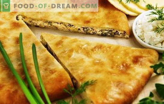 Ossetiska pajer med ost och gröna - den ovanliga smaken! Recept Ossetiska pajer med ost och örter från olika deg