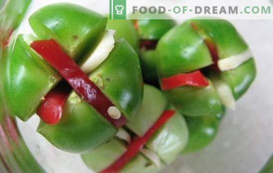 Gröna tomater med vitlök - du kan göra det gott! Skörda gröna tomater med vitlök på olika sätt