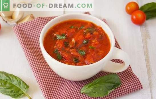 Krydda från tomater till vintern: tomatens smak av sommaren i kylskåpet. Hur man lagar kryddor från tomater till vintern