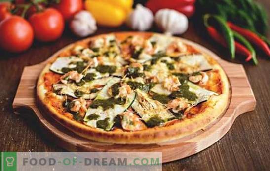 Aubergine pizza - oavsett hur du lagar mat, alltid lite! Recept för pizza med äggplanter och ost, tomater, svamp, korv