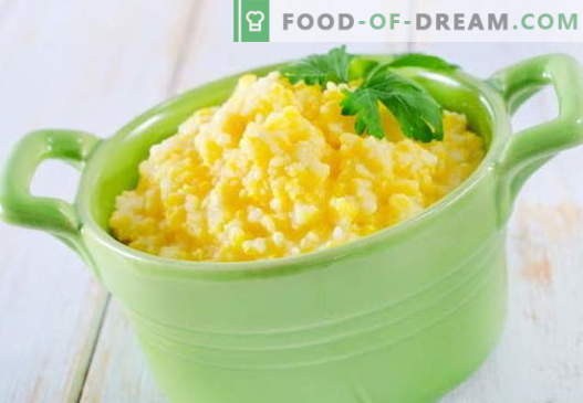Corn gröt - de bästa recepten. Hur man lagar majsgröt.