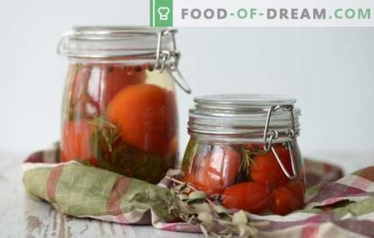 Marinade för tomater - tomtens huvudperson! Recept för läckra marinader för tomater: med ättika, aspirin, vodka