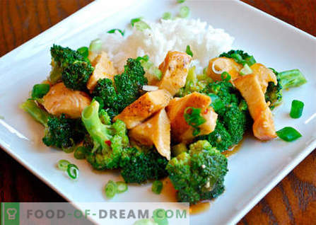 Kyckling med broccoli - de bästa recepten. Hur till rätt och välsmakande kock kyckling med broccoli.
