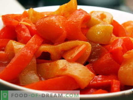 Syltad peppar - de bästa recepten. Hur man ska ordentligt och välsmakande kokad paprika.