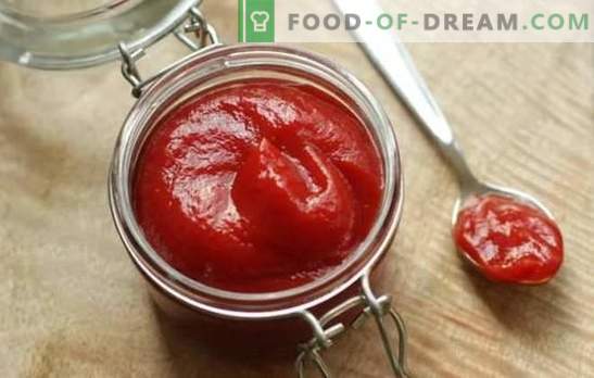 Tomatpasta ketchup - Snabba såser för alla rätter. Recept för tomatpasta ketchup: bara hemma är bättre!