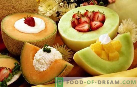 Melon efterrätter är en aromatisk delikatess för söta tänder. Ett urval av de bästa recepten för melon desserter