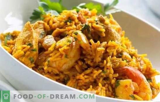 Chicken Pilaf: Ett steg för steg recept på en populär usbekisk maträtt. Recept pilaf med kyckling, grönsaker och torkade frukter