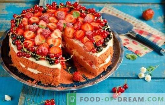 Förneka dig inte nöjet - förbered en svampkaka med jordgubbar! Enkla recept för svampkaka med jordgubbar för te och kaffe