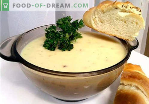 Krämig soppa - beprövade recept. Hur man gör en skonsam soppa ordentligt och gott.