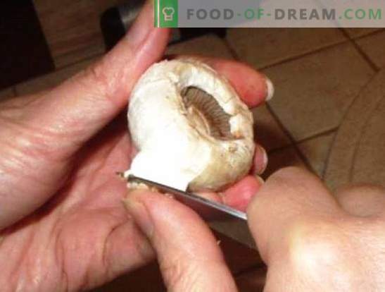 Hur man rengör mushrooms: för kokning, stekning, marinering. Rengör mushrooms före matlagning och varför?