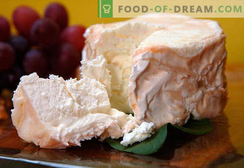 Hemlagad ost - de bästa recepten. Hur man gör rätt och god kokost från stuga ost eller mjölk hemma.