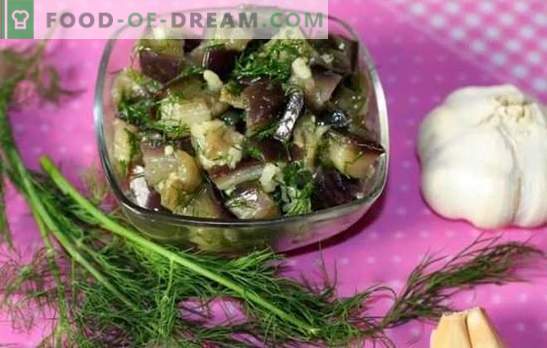 Aubergine som svamp: enkla och snabba recept för vintern. Hur man snabbt lagar aubergine för vintern så att de smakar som svampar?