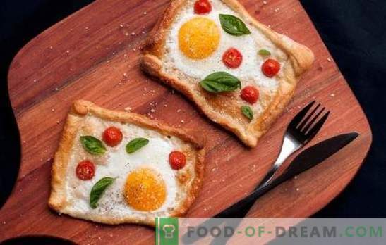 Stekt ägg med tomater - en säker version av en snabb frukost eller en lätt middag. Sätt att göra läckra äggröra med tomater