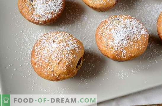 Muffins med ost med körsbär: en liten efterrätt för en stor tefest. Steg för steg Matlagning Körsbärmuffins med körsbär (Fotorecept)