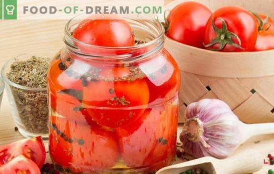 Spicy tomater för vintern: ett pittorligt mellanmål för alla tillfällen. Klassiska och kreativa recept av heta tomater för vintern