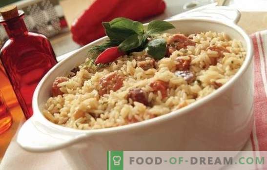 Ris med kött: steg-för-steg recept. Hur man lagar pilaf i krukor, gryta eller stek i kinesiskt ris med kött (steg för steg)