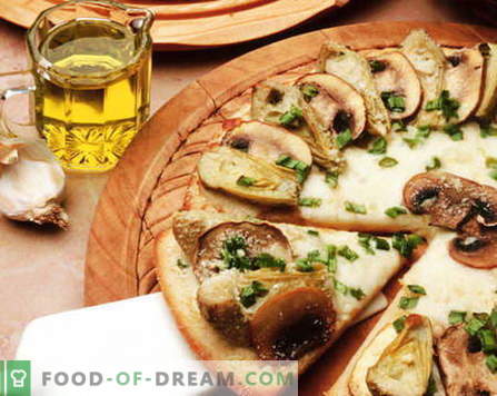 Pizza med svampar - de bästa recepten. Hur till rätt och välsmakande kock svamp pizza.