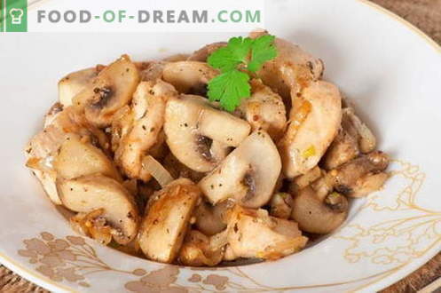 Mushrooms - de bästa recepten. Hur man lagar svamp och gott.