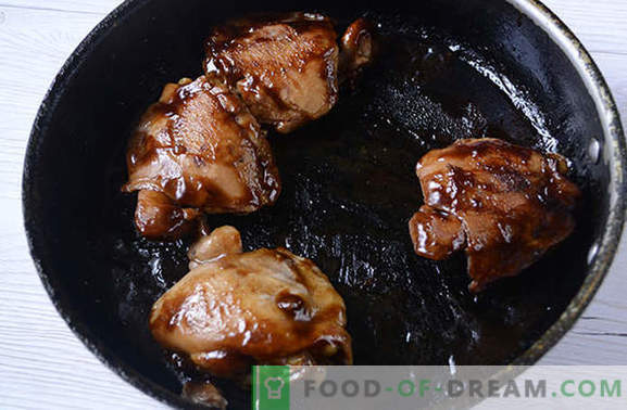 Kyckling stekt i sojasås i en panna - om 20 minuter! Steg-för-steg författarens recept på dietisk stekt kyckling i sojasås