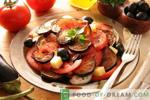 Aubergine med tomater - de bästa recepten. Hur man ska ordentligt och välsmakande äggplantor med tomater.