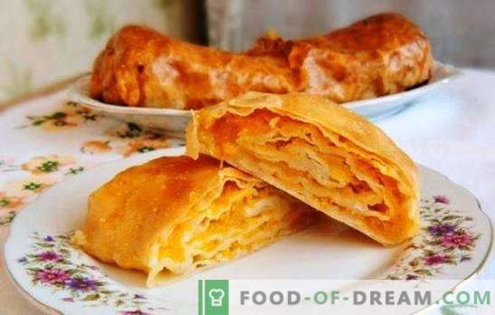 Moldavskaya Placinda - en tortilla med fyllning eller paj? Recept Moldovan placinda med olika fyllningar