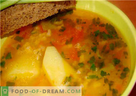 Soppa utan kött - de bästa recepten. Hur rätt och välsmakande soppa utan kött.